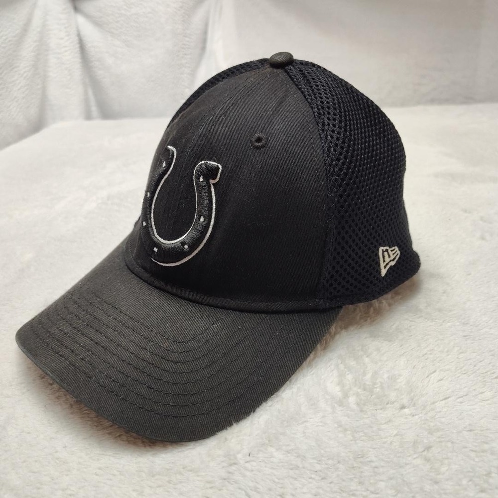 Indianapolis Colts Hat Cap Fitted Mens M/L Black NFL Football 39THIRTY New Era